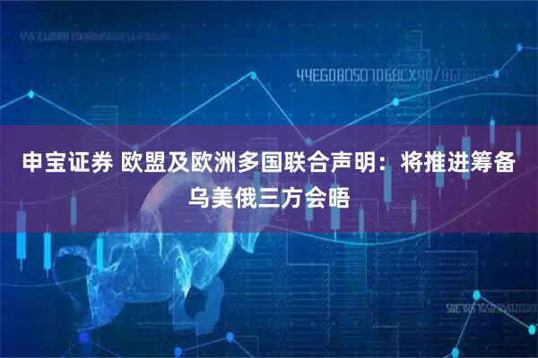 申宝证券 欧盟及欧洲多国联合声明：将推进筹备乌美俄三方会晤