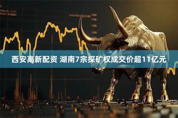 西安高新配资 湖南7宗探矿权成交价超11亿元