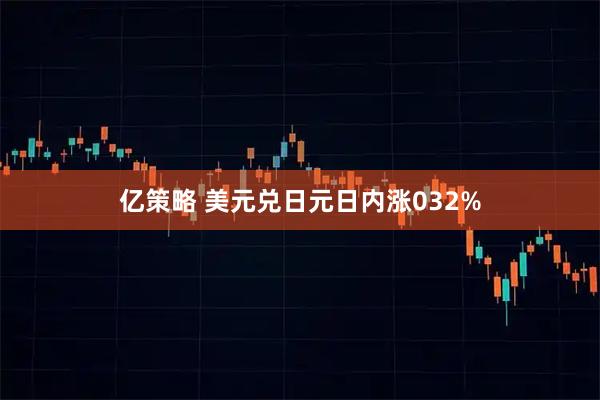 亿策略 美元兑日元日内涨032%