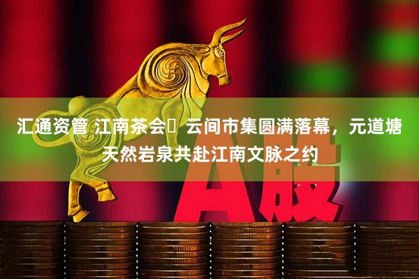 汇通资管 江南茶会・云间市集圆满落幕，元道塘天然岩泉共赴江南文脉之约